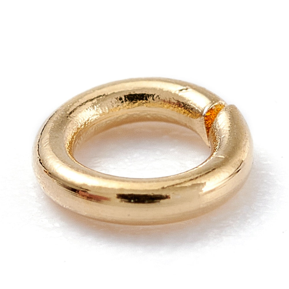 18K echtvergoldetes Biegering-Set 10 Stk.