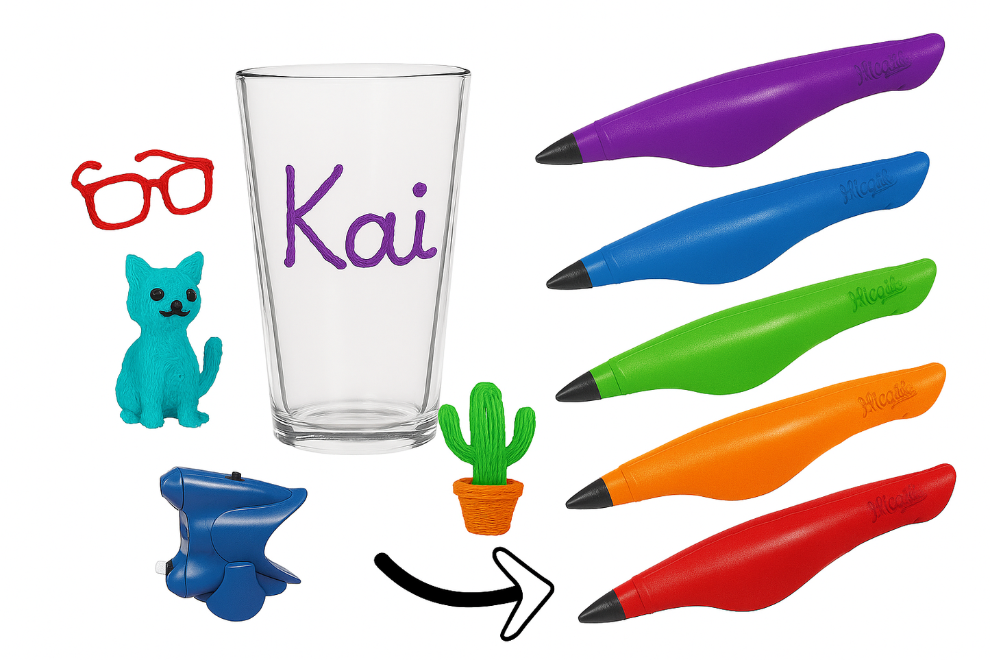 3D Stifte 5er Set