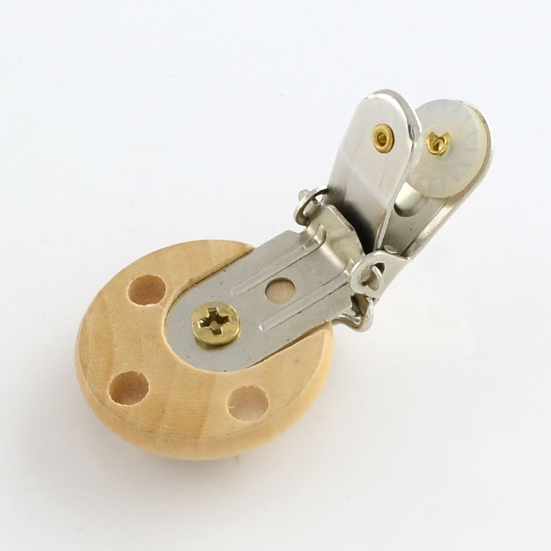 Holzclip mit Lüftungslöcher natur oder weiß