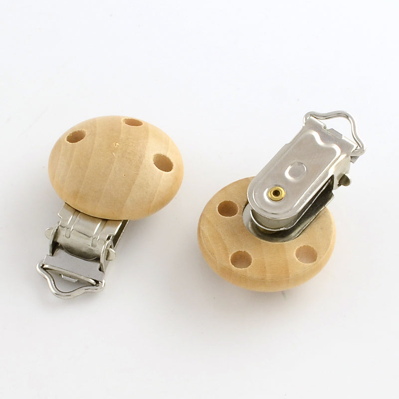 Holzclip mit Lüftungslöcher natur oder weiß