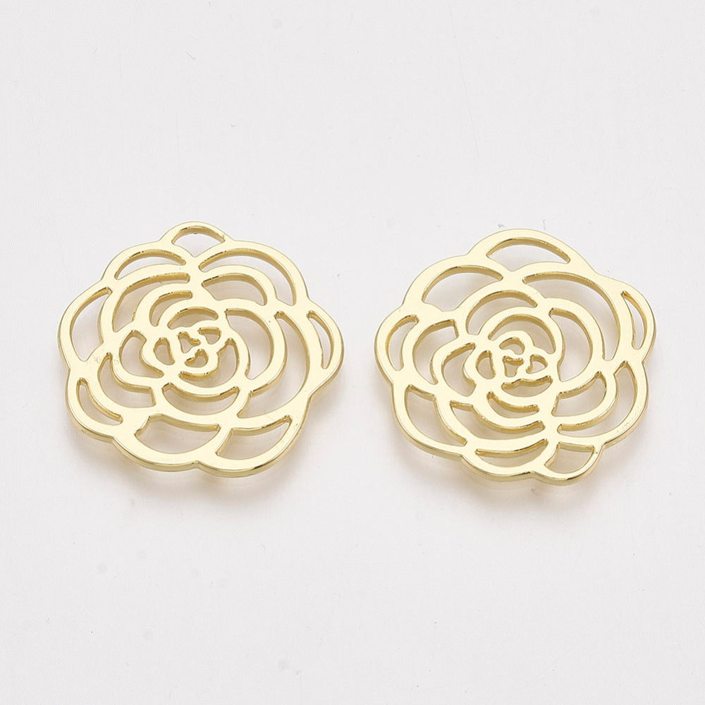 Verbinder / Anhänger Rosebloom