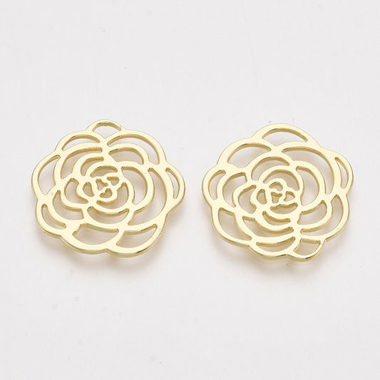 Verbinder / Anhänger Rosebloom